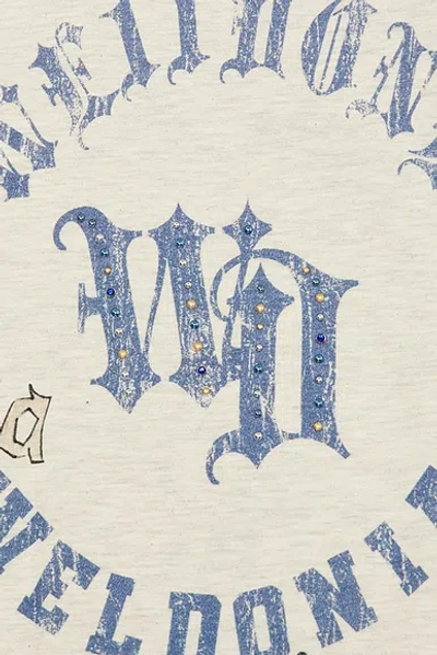 We11 Done Grey Doodle Printed T-shirt In Multi