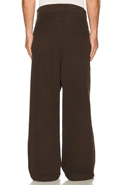 Entire Studios Drawstring Cargo Trousers In Brown