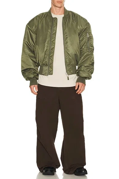 Entire Studios Drawstring Cargo Trousers In Brown