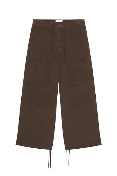 Entire Studios Drawstring Cargo Trousers In Brown