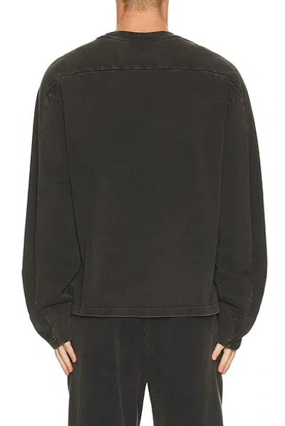 Entire Studios Brown Heavy Long Sleeve T-shirt In Black
