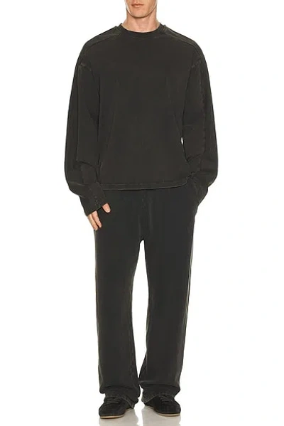 Entire Studios Brown Heavy Long Sleeve T-shirt In Black