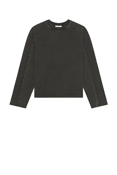 Entire Studios Brown Heavy Long Sleeve T-shirt In Black