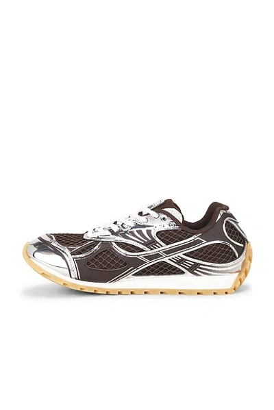 Bottega Veneta Men Fondant And Silver Technical Fabric And Mesh Orbit Sneakers In Multi