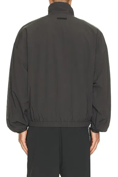 Essentials Half Zip Track Jacket In Gray