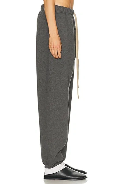 Essentials Drawstring-fastening Track Pants In Gray