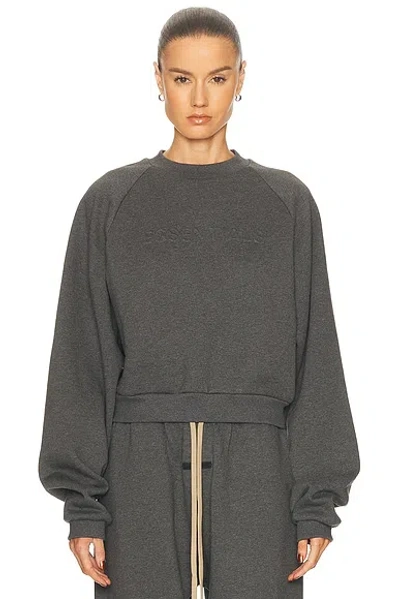 Essentials 90's Raglan Sweatshirt In Gray