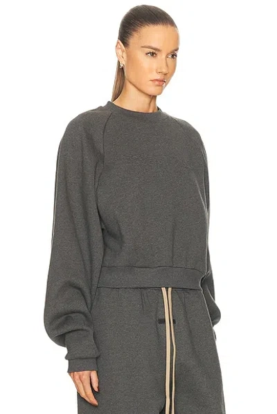 Essentials 90's Raglan Sweatshirt In Gray