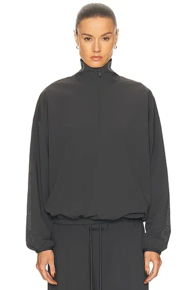 Essentials Half Zip Pullover Sweatshirt In Gray