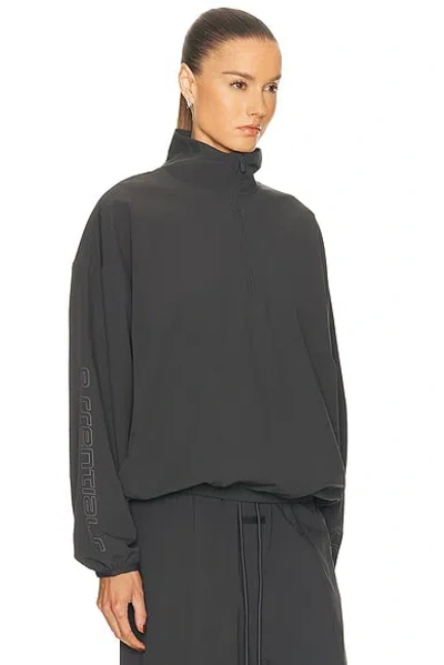 Essentials Half Zip Pullover Sweatshirt In Gray