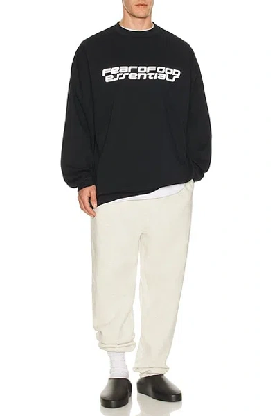 Essentials 90's Long Sleeve Tee In Black