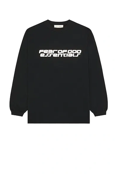 Essentials 90's Long Sleeve Tee In Black