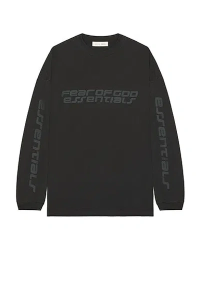Essentials 90's Long Sleeve Tee In Black