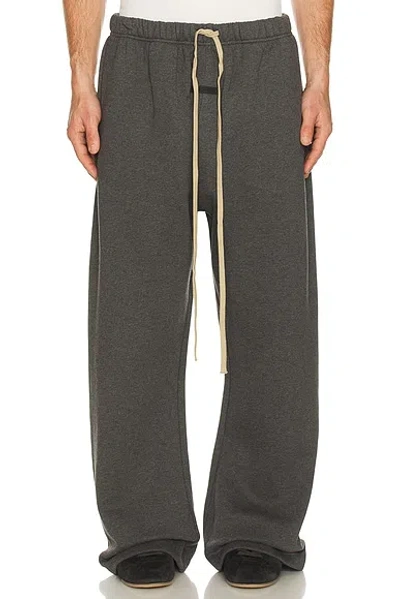 Essentials Elasticated Drawstring Trousers In Gray