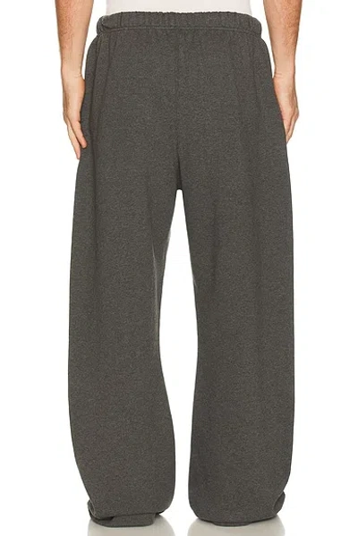 Essentials Elasticated Drawstring Trousers In Gray