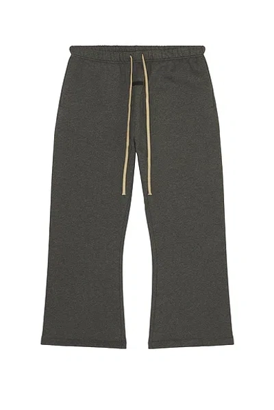 Essentials Elasticated Drawstring Trousers In Gray