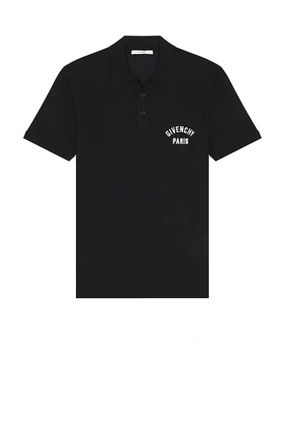 Givenchy Front Pocket Polo In Blue