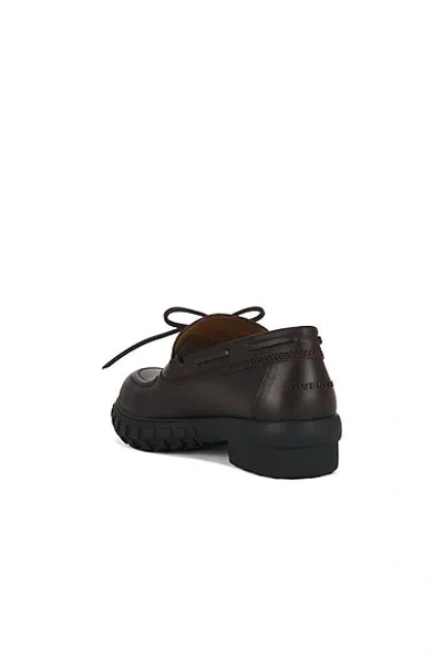 Givenchy Echo Boat Shoe In Brown