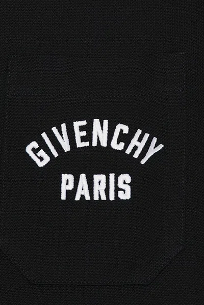 Givenchy Front Pocket Polo In Blue