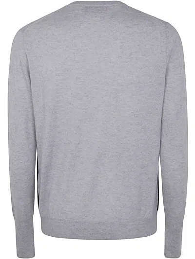 Ballantyne V Neck Pullover In Gray