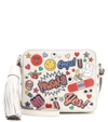 ANYA HINDMARCH All Over Stickers leather shoulder bag,P00217295