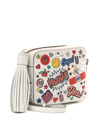 Shop Anya Hindmarch All Over Stickers Leather Shoulder Bag