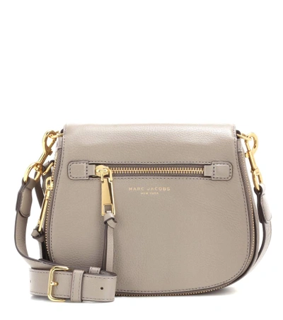 Marc Jacobs Recruit Nomad Leather Shoulder Bag In Grey