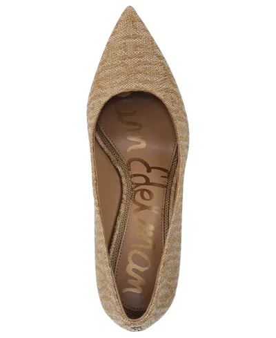 Sam Edelman Hazel Raffia Pointed Toe Pump In Multi