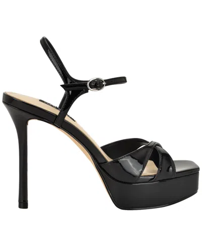 Nine West Tates Ankle Strap Platform Sandal In Black