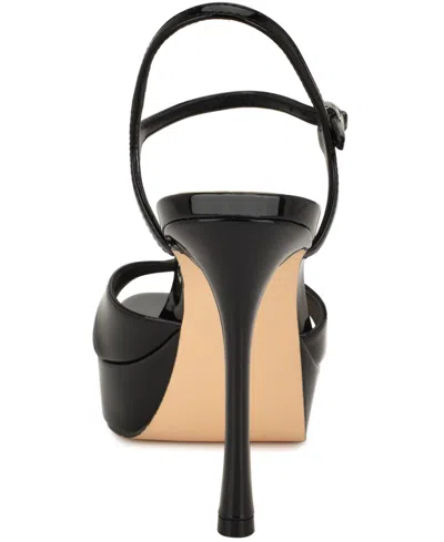 Nine West Tates Ankle Strap Platform Sandal In Black