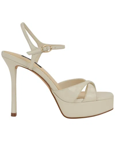 Nine West Tates Ankle Strap Platform Sandal In Brown