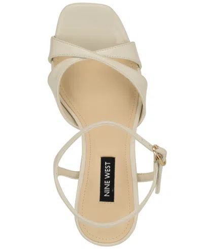 Nine West Tates Ankle Strap Platform Sandal In Brown