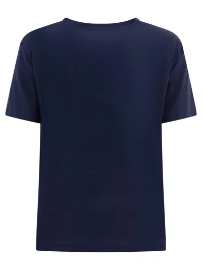 Fit F.it Silk T-shirt In Blue