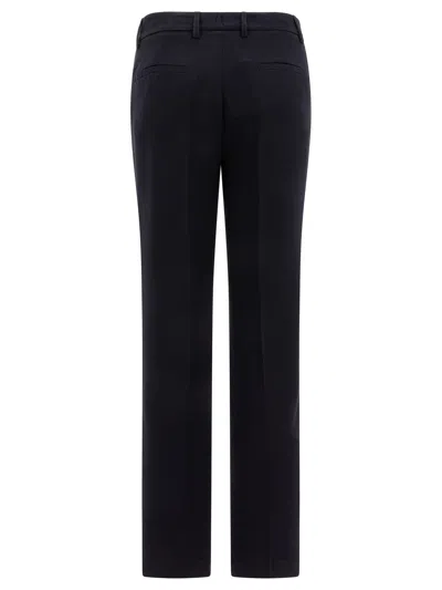 Fit Trousers Blue In Black