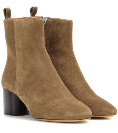 Isabel Marant Etoile 60mm Deyissa Suede Boots In Lrowe