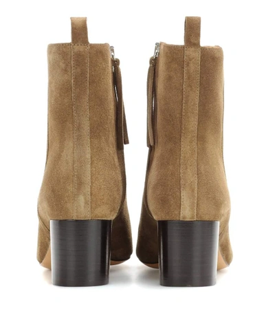 Shop Isabel Marant Deyissa Suede Ankle Boots In Lrowe