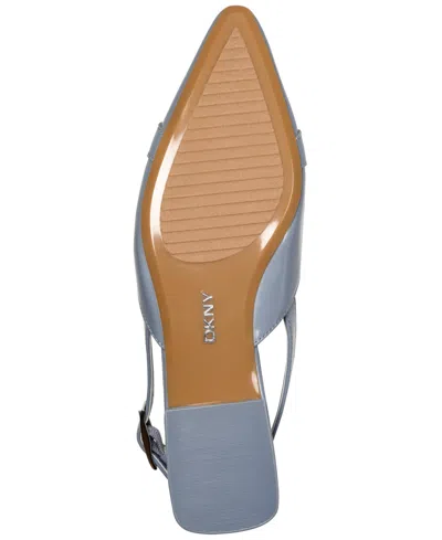 Dkny Cosetta Slingback Pointed Toe Flat In Blue