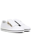 Roger Vivier 25mm Sneaky Viv Zip-up Leather Sneakers