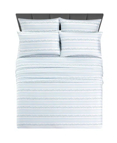 Fairfield Square Collection Microfiber Extra Deep 6-pc. Sheet Set, King In Blue