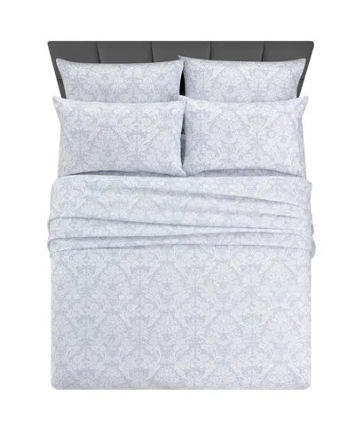 Fairfield Square Collection Microfiber Extra Deep 6-pc. Sheet Set, King In Blue