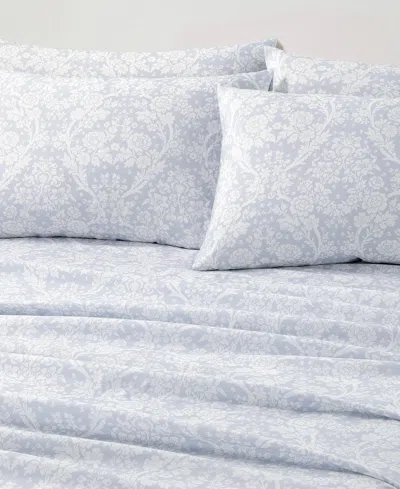 Fairfield Square Collection Microfiber Extra Deep 6-pc. Sheet Set, King In Blue