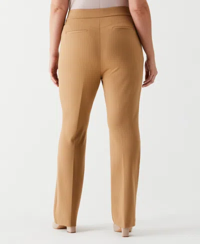 Rafaella Plus Size Boot Cut Pull-on Pant In Brown