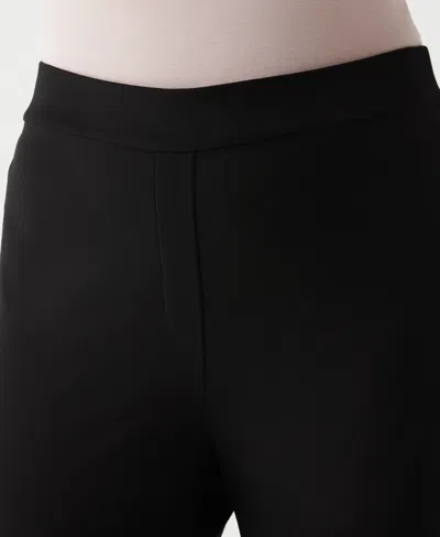 Rafaella Plus Size Plus Size Short Length Boot Cut Pull-on Pant In Black