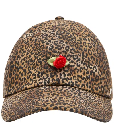 Steve Madden Final Rose Leopard Baseball Cap In Multi
