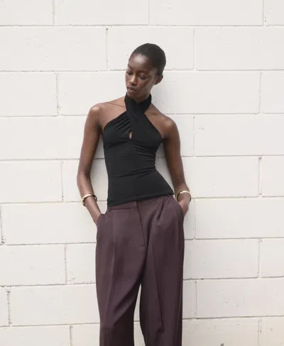 Mango Crossover Tank In Black