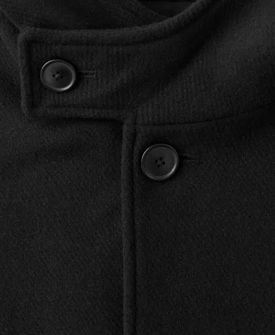 Mango Men's Wool Blend Hooded Coat In Black