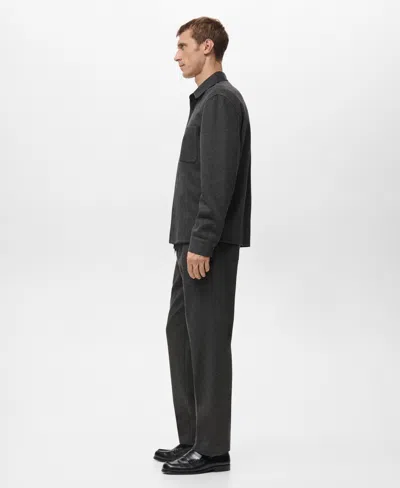 Mango Men's Cotton Drawstring Joggers Pants In Black