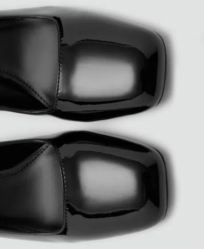 Mango Ankle Strap Pump In Black