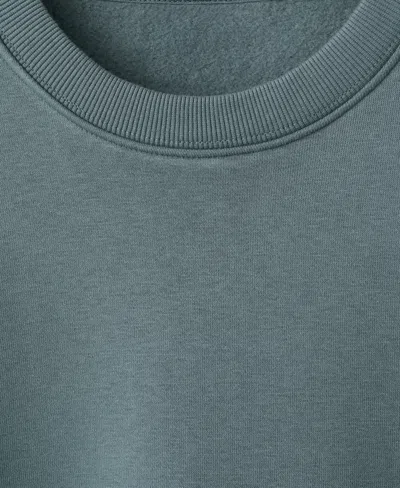 Mango Men's Regular-fit Cotton Sweatshirt In Blue