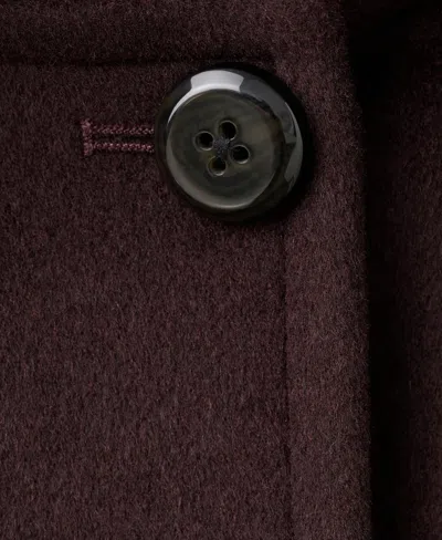 Mango Wool Blend Crop Jacket In Brown